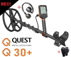 Quest Q30+ Metalldetektor Metallsuchgerät Metallsonde wasserdicht 5 Meter NEU!