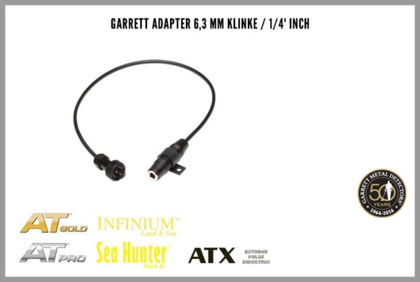 Garrett Adapter 6,3 mm Klinke / 1/4" Inch