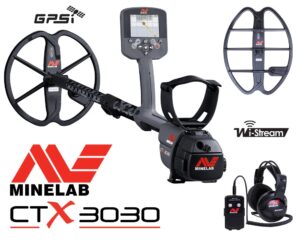 Minelab CTX-3030 GPS Metallsonde Metalldetektor + GRATIS 42cm Tiefensuchspule Angebotspaket