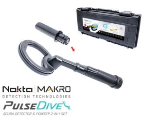 Nokta|Makro PulseDive schwarz Unterwasser Metalldetektor Unterwasserdetektor